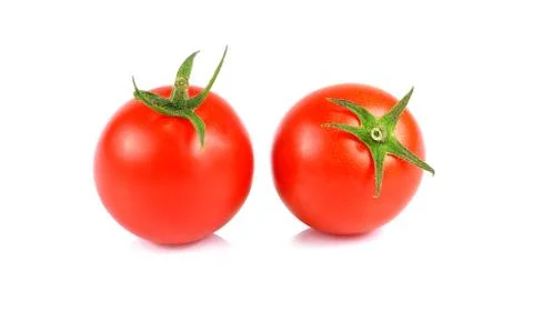 Tomatoes isolated on white background. Stock Photos