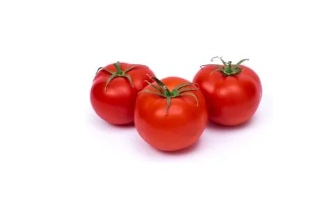 Tomatoes Isolated on White Background Stock Photos