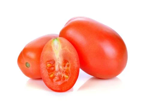 Tomatoes isolated on white background. Stock Photos