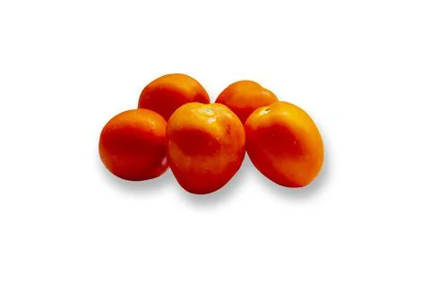 Tomatoes isolated on white background. Stock Photos