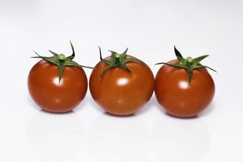 Tomatoes isolated on white background Foto stock
