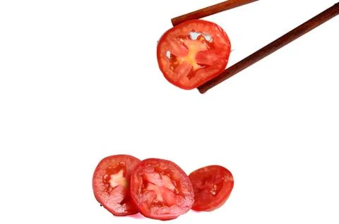 Tomatoes isolated on white Stock-Fotos