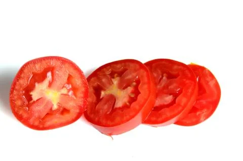 Tomatoes isolated on white Stock-Fotos