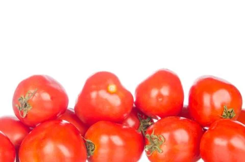 Tomatoes isolated on white 스톡 사진