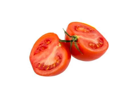 Tomatoes isolated on white Stock Photos