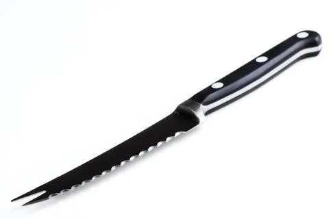 Tomatoes knife Stock Photos