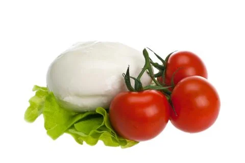 Tomatoes, mozzarella Stock Photos