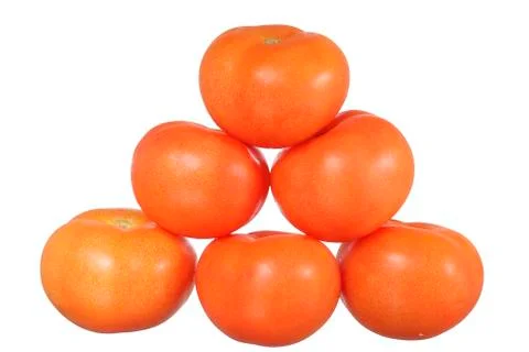 Tomatoes pyramid Stock Photos