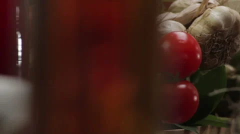 Tomatoes Revealing Pan Stock Footage 47264807