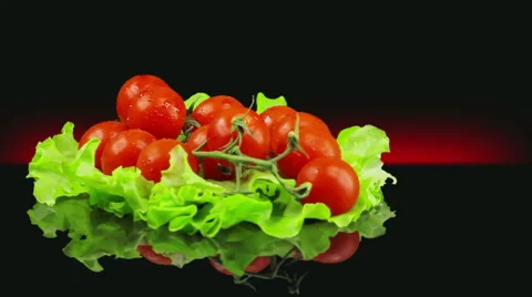 The tomatoes rotate Stock Footage 40133100