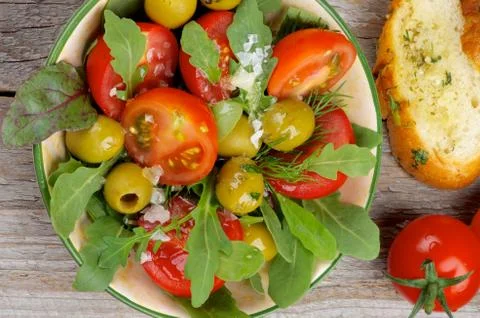 Tomatoes salad Stock Photos