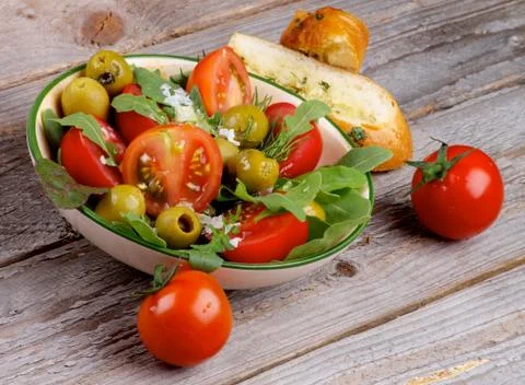 Tomatoes salad Stock Photos
