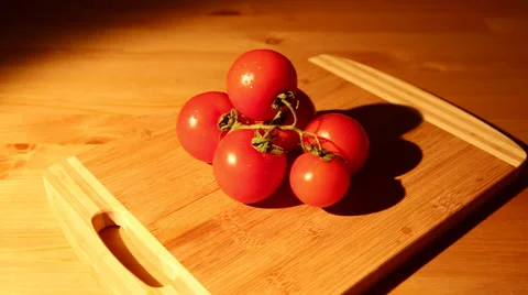 Tomatoes slide view Stock Footage 50362286