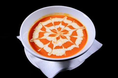 Tomatoes soup Stock Photos