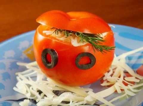 Tomatoes stuffed 写真素材