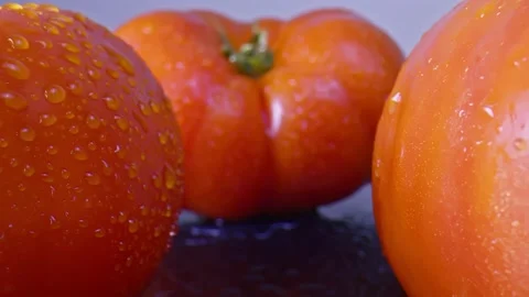 Tomatoes super close-up. Stock Footage 153741698