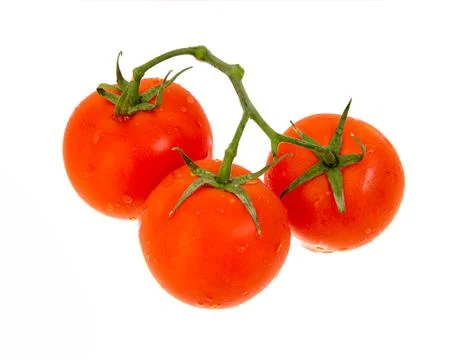 Tomatoes on vine Stock Photos