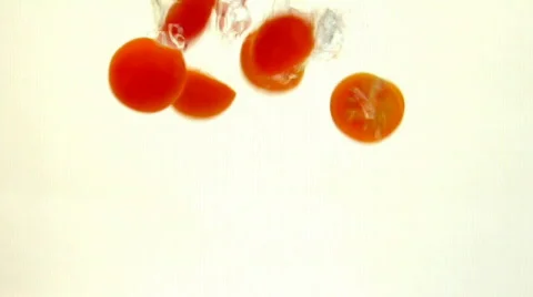 Tomatoes in water Stock Footage 589654
