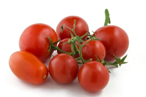 Tomatoes on a white background Stock-Fotos