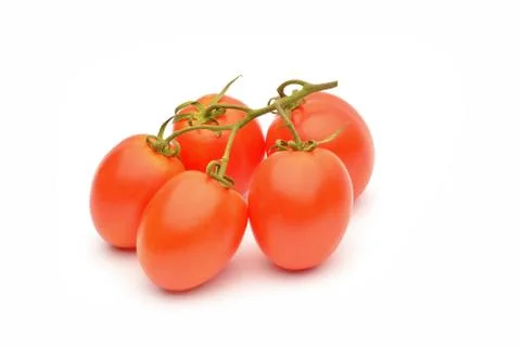 Tomatoes on white background Stock Photos