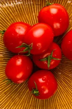 Tomatoes on white background Foto stock