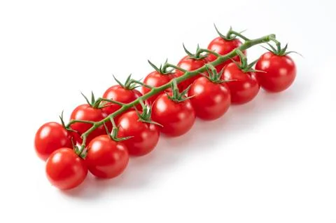 Tomatoes on a white background Stock Photos
