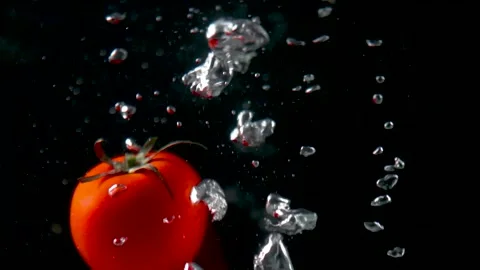 Tomatos In Water Stock Footage 154759463