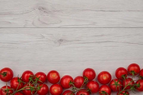 Tomatos on the white table Stockfoto's