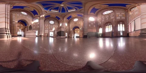 Tomb of Alessandro Manzoni inside the monumental cemetery 360VR Video stock 90626053