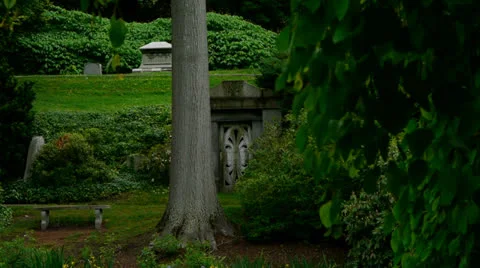 Tomb with Bench 스톡 동영상 24144967