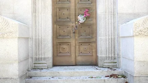 Tomb In A Graveyard Stock Footage 42705422