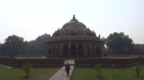 Tomb of Isa Khan 스톡 동영상 46636198