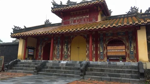 Tomb of Minh Mang,  Hien Duc Gate, Stock Footage