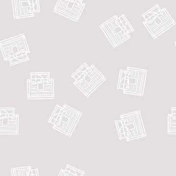 Tomb pharaoh line seamless pattern Illustrazione stock