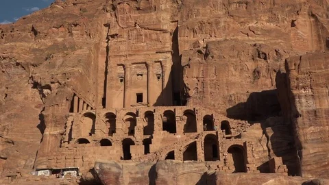 Tomb of the Princes in Petra Video stock 83446522