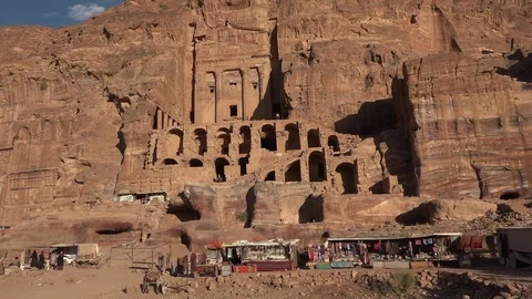 Tomb of the Princes in Petra Stock Footage 83446529