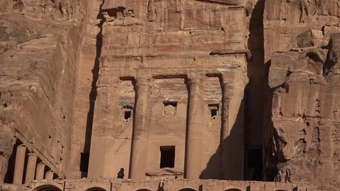 Tomb of the Princes in Petra Video stock 83446530