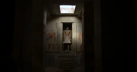 Tomb in a pyramid of egypt Stock-Footage 88000510