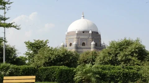 Tomb of Shah Rukn-e-Alam in Multan Pakistan. Stock Footage 67122484