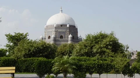 Tomb of Shah Rukn-e-Alam in Multan Pakistan. Stock Footage 67168708
