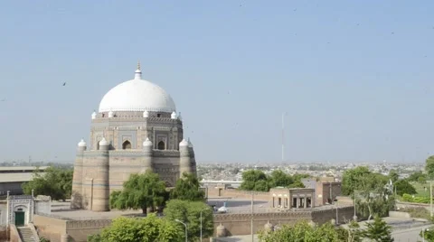 Tomb of Shah Rukn-e-Alam in Multan Pakistan Stock Footage 67232047