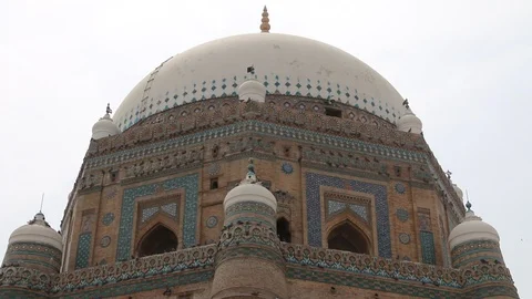 Tomb of Shah Rukn-e-Alam in Multan Stock Footage 86625518