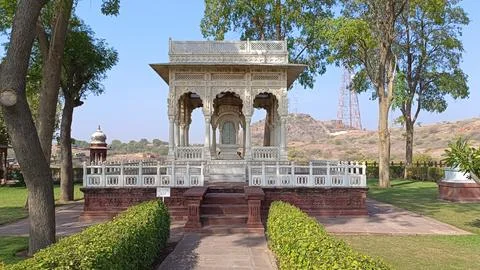 A tomb situated inside the complex of Jaswant Thada in Jodhpur. Photos