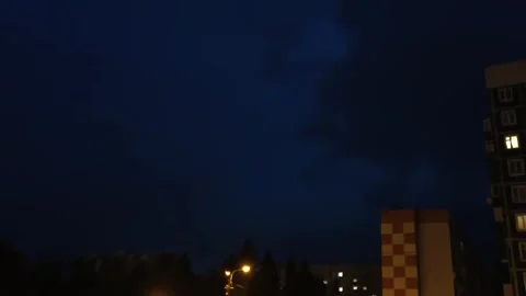 Tomb sky with lightning Stock Footage 316941976