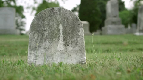 Tomb Stone Stock Footage 37215522