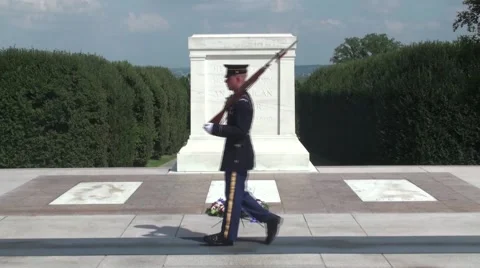 Tomb of the Unknown Soldier Video stock 43688575