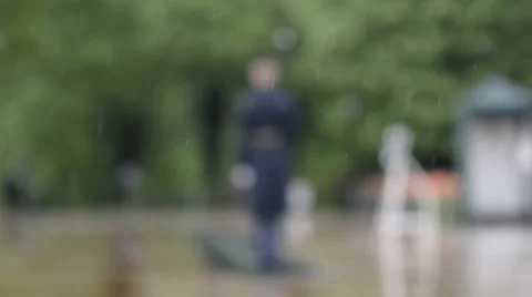 TOMB OF THE UNKNOWN SOLDIER IN RAIN Stock Footage 55107000