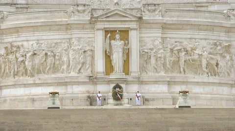 Tomb of the Unknown Soldier, Rome Stock Footage 40105959