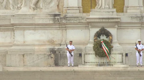 Tomb of the Unknown Soldier, Rome Stock Footage 40106128
