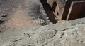 The tombs are cut into the native rock, and imitated the houses of the living HD Footage